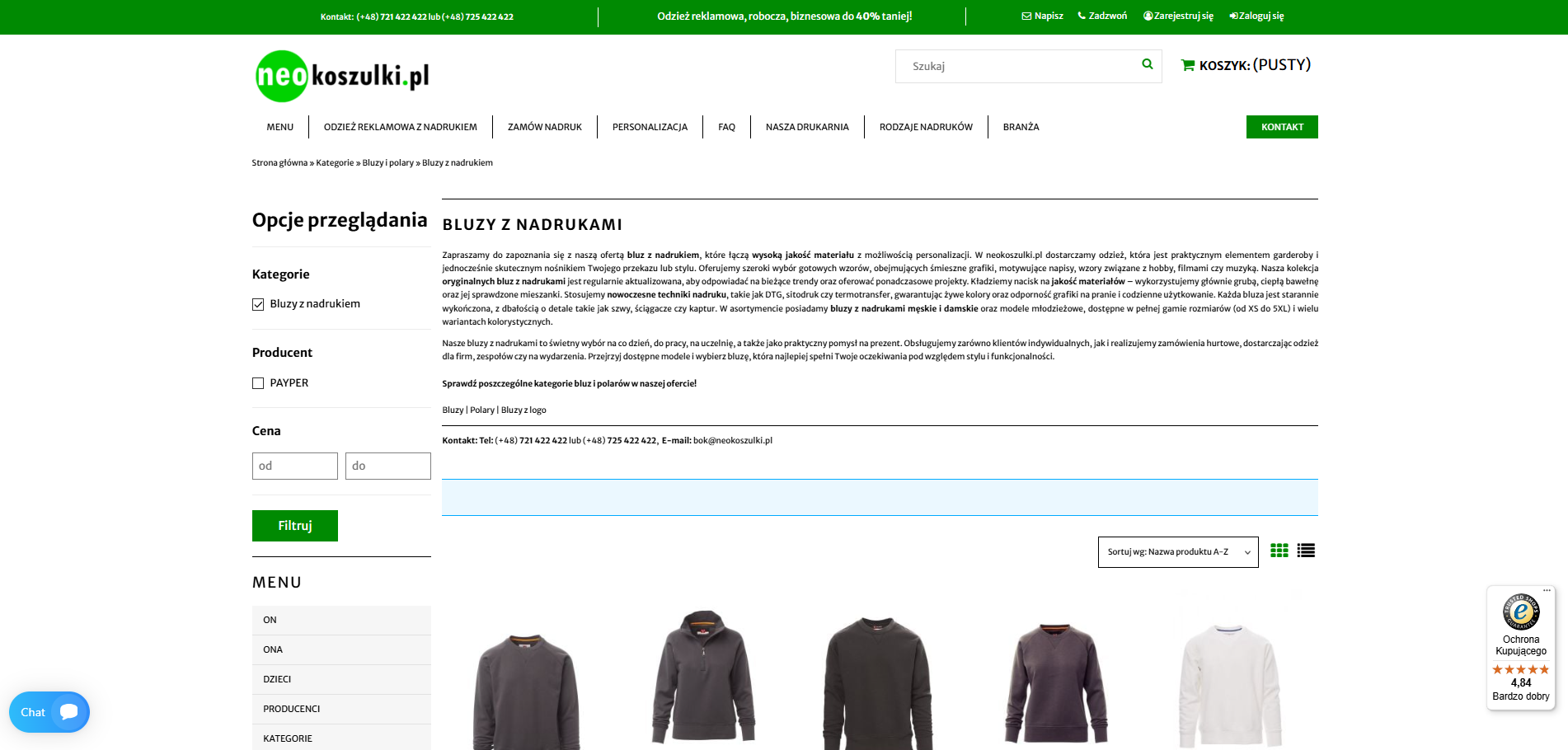 Bluzy z nadrukiem firmowym – sposób na wzmocnienie identyfikacji marki