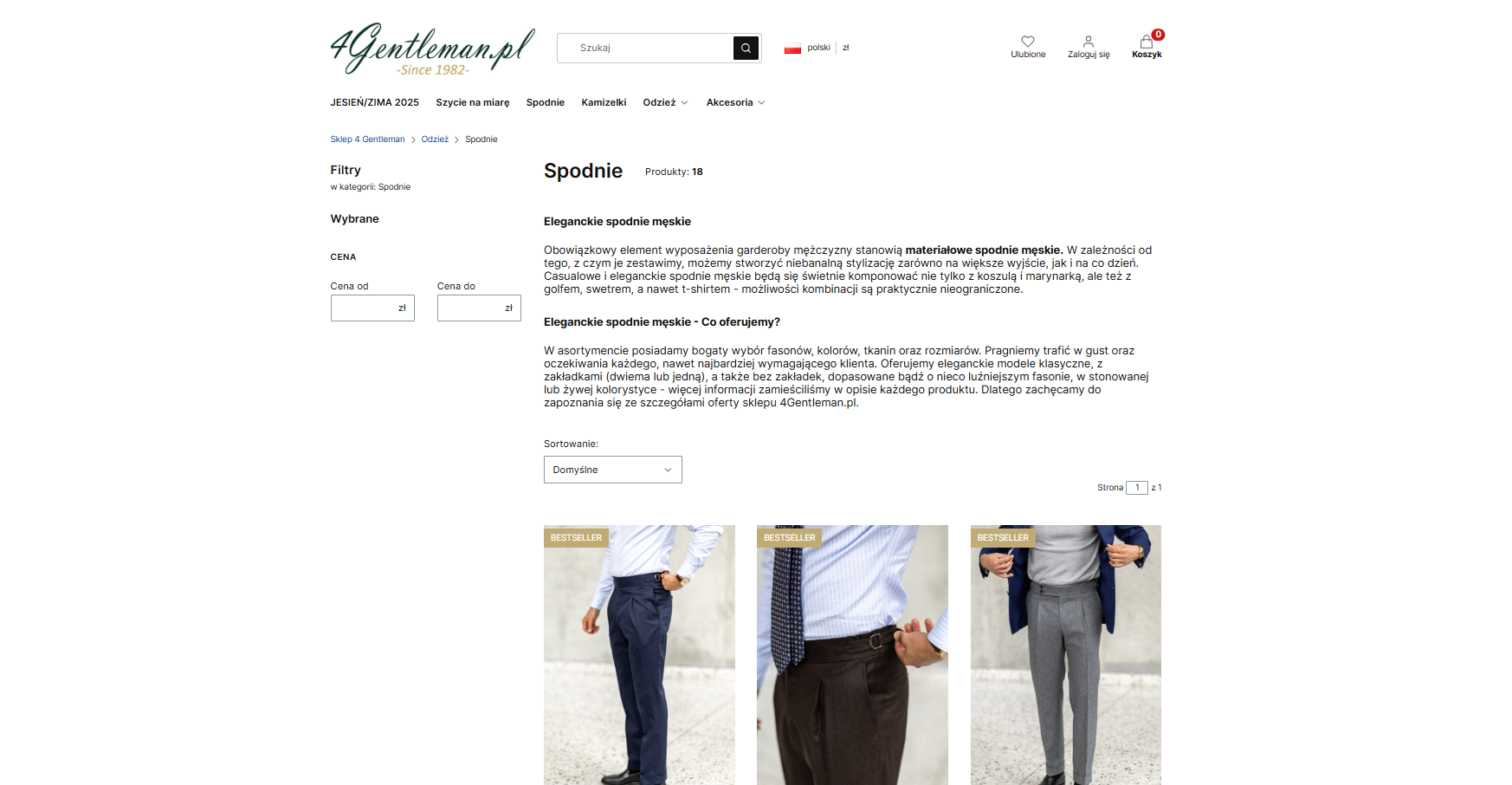 Eleganckie spodnie męskie - jak wybrać fason dopasowany do sylwetki?