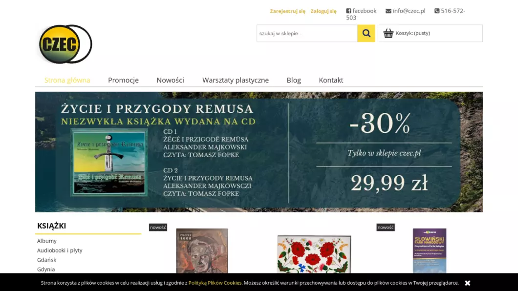 Zrzut ekranu strony