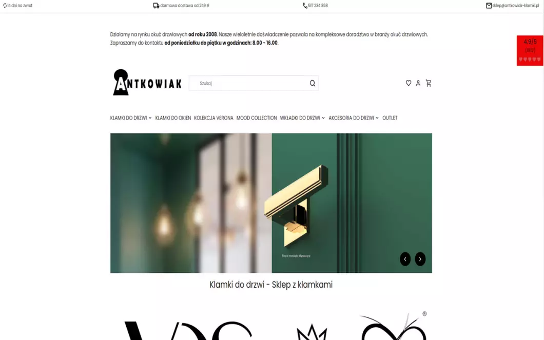 Zrzut ekranu strony
