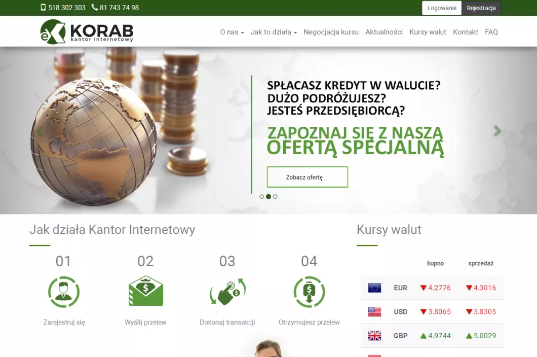 Zrzut ekranu strony